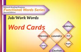 Edmark Reading Program Functional Words Series - Second Edition: Job/Work Words, Word Cards - E-Book